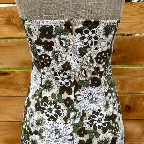 Vintage Floral Print Strapless Mini Dress - Picture 8 of 13